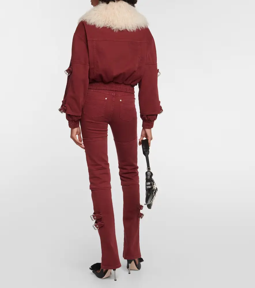BLUMARINE Cutout mid-rise boyfriend jeans | Thumbnail 4