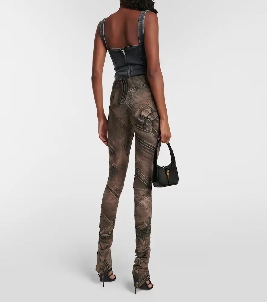 BLUMARINE Printed low-rise skinny pants | Thumbnail 3