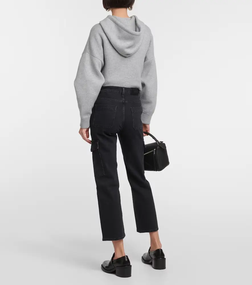 7 For All Mankind Logan Cargo cropped straight jeans | Thumbnail 3 7 For All Mankind Logan Cargo cropped straight jeans | Thumbnail 3