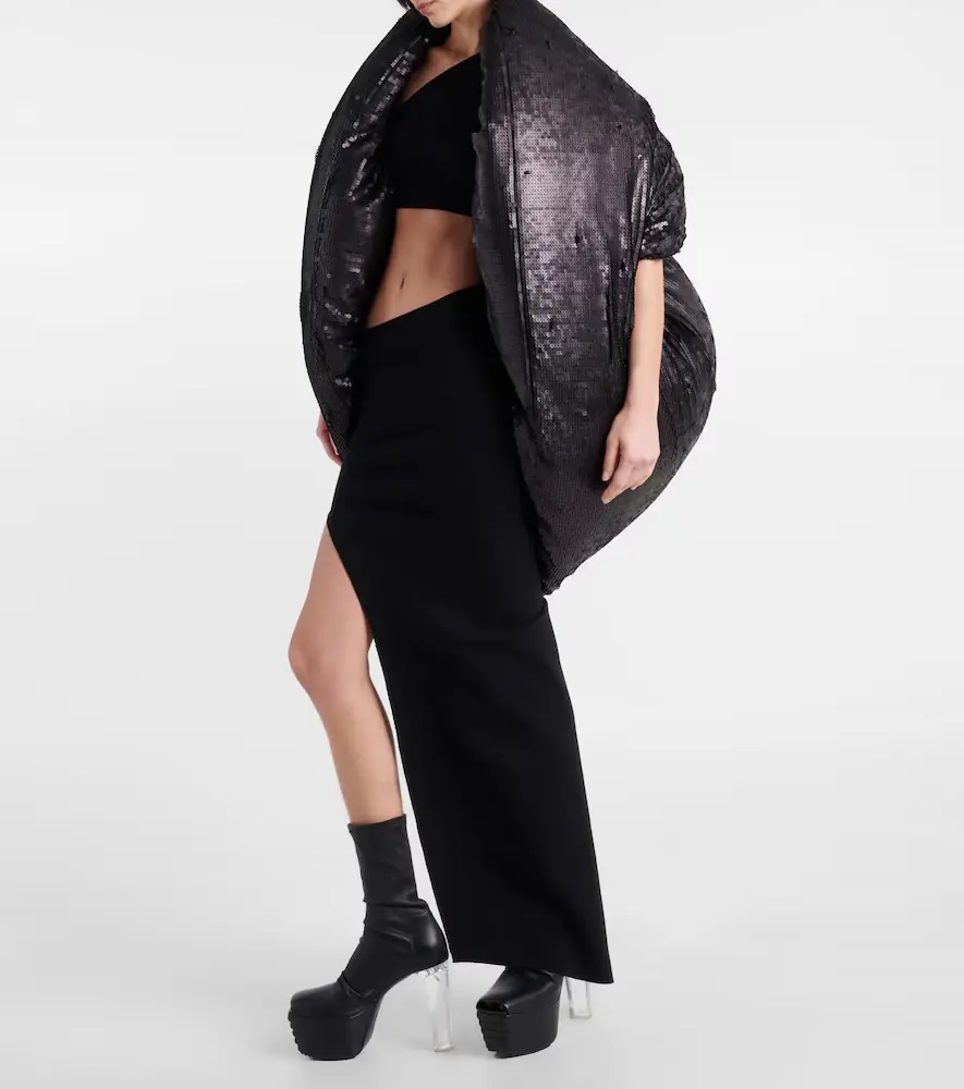 Rick Owens Sequined down jacket | Thumbnail 2