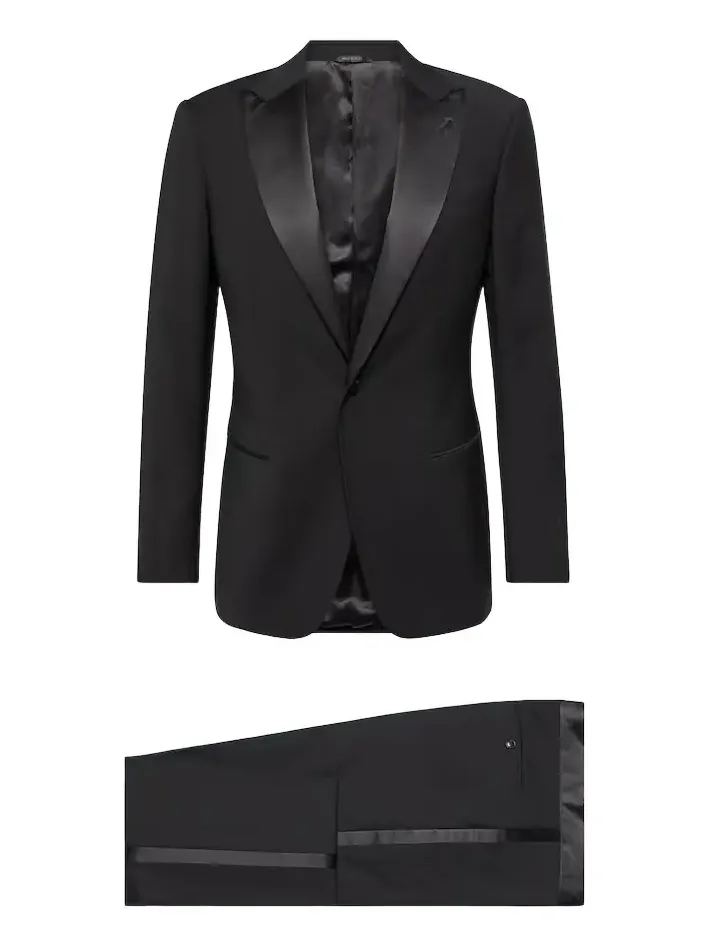 Single-breasted virgin wool tuxedo