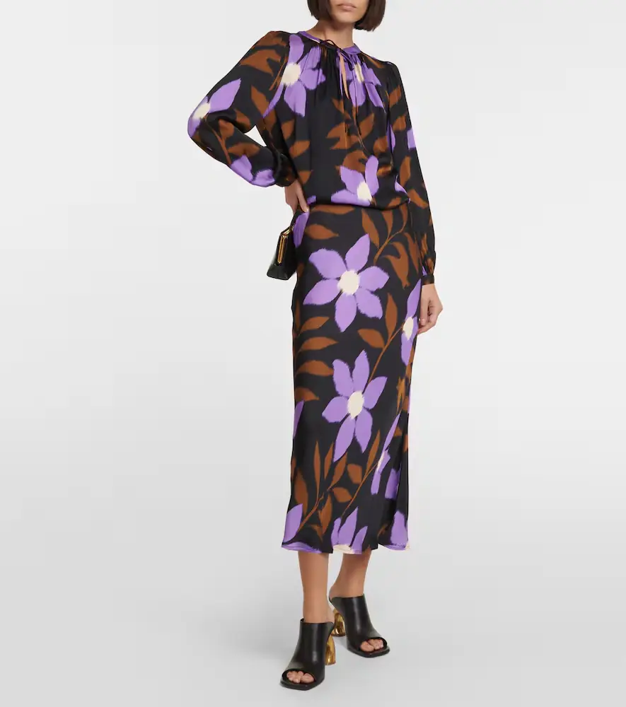 Velvet Isa printed satin top | Thumbnail 2