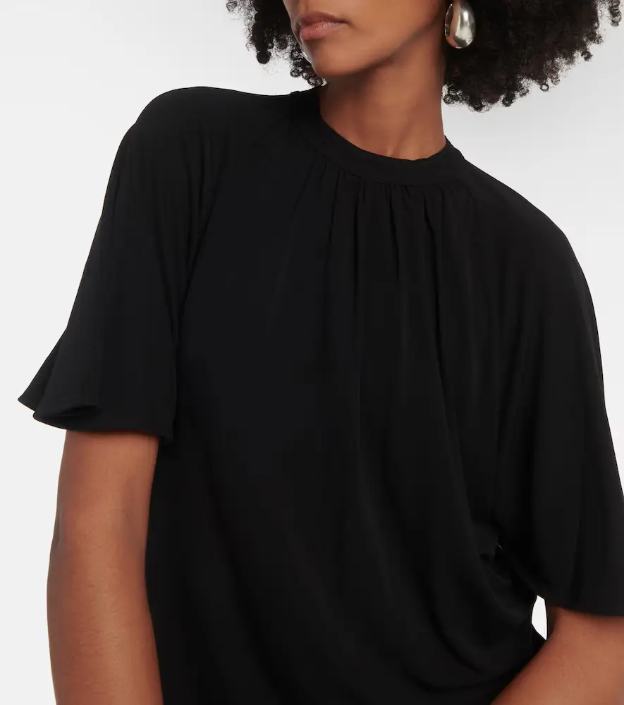 TOTEME Draped jersey top | Thumbnail 3
