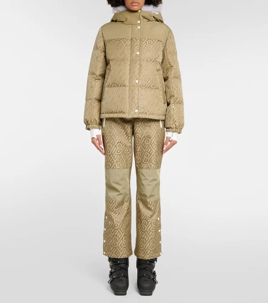 Yves Salomon Logo shearling-trimmed down jacket | Thumbnail 4