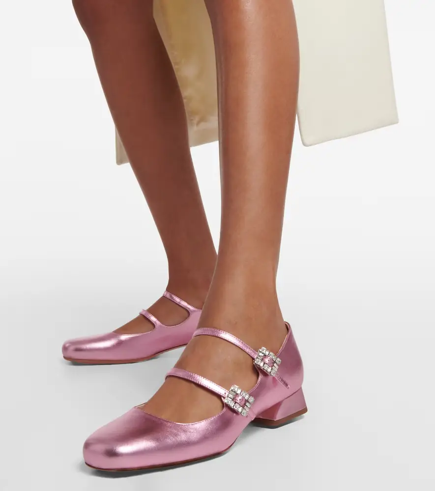 Roger Vivier Mini Très Vivier leather Mary Jane pumps | Thumbnail 7 Roger Vivier Mini Très Vivier leather Mary Jane pumps | Thumbnail 7