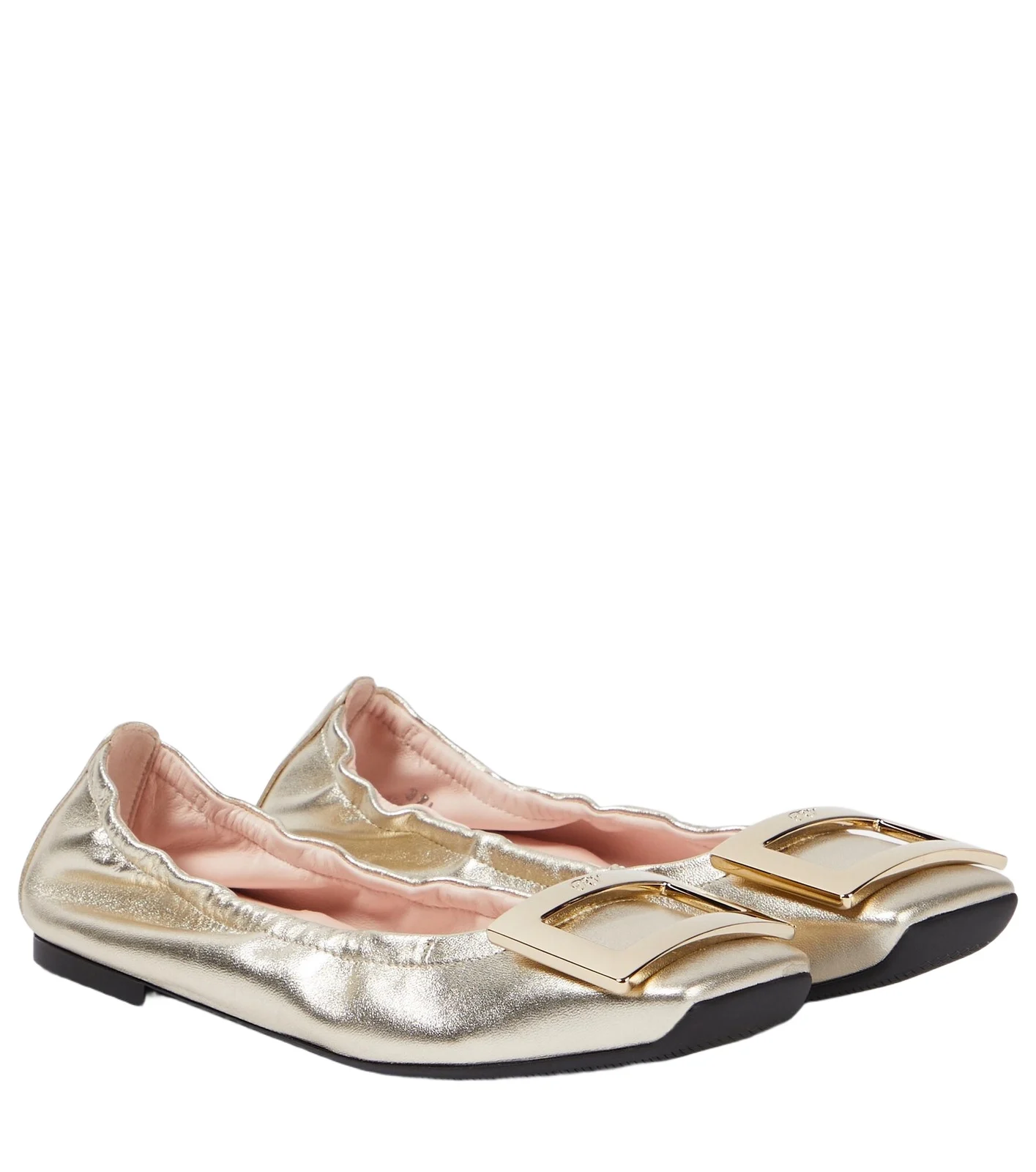 Roger Vivier Viv' Pockette leather ballet flats
