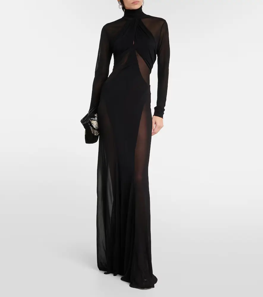 Isabel Marant Rimma semi-sheer gown | Thumbnail 5 Isabel Marant Rimma semi-sheer gown | Thumbnail 5