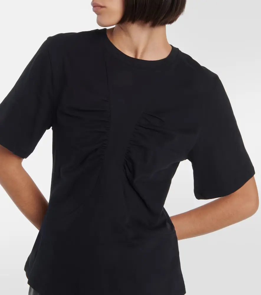 Isabel Marant Zeren draped cotton jersey T-shirt | Thumbnail 2