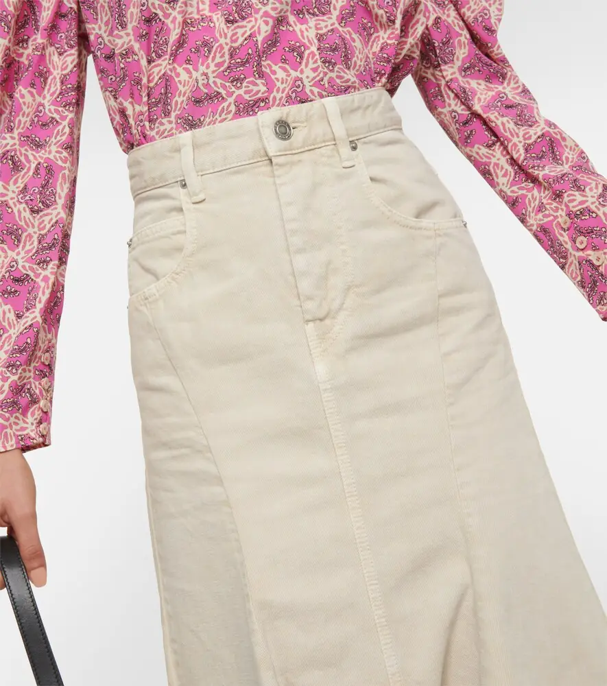 Isabel Marant Nyda denim midi skirt | Thumbnail 3