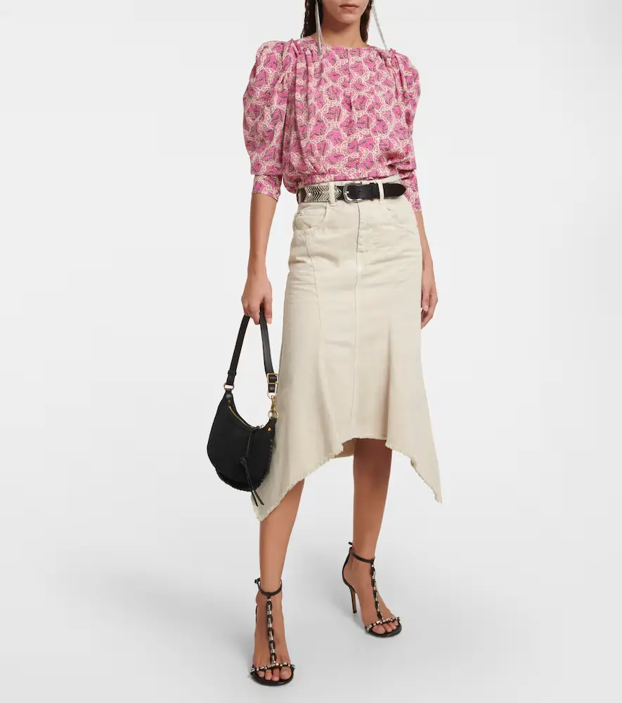 Isabel Marant Nyda denim midi skirt | Thumbnail 5