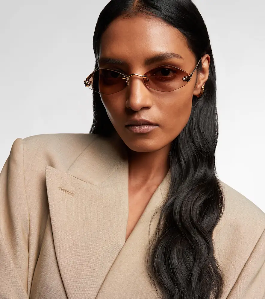 Cartier Eyewear Collection Panthère de Cartier geometric sunglasses | Thumbnail 5 Cartier Eyewear Collection Panthère de Cartier geometric sunglasses | Thumbnail 5