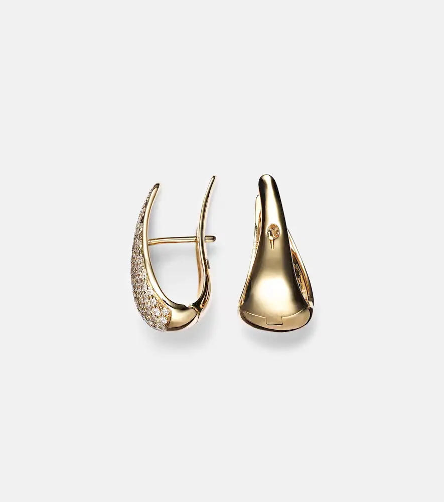 Anita Ko Claw 18kt gold earrings with diamonds | Thumbnail 2 Anita Ko Claw 18kt gold earrings with diamonds | Thumbnail 2