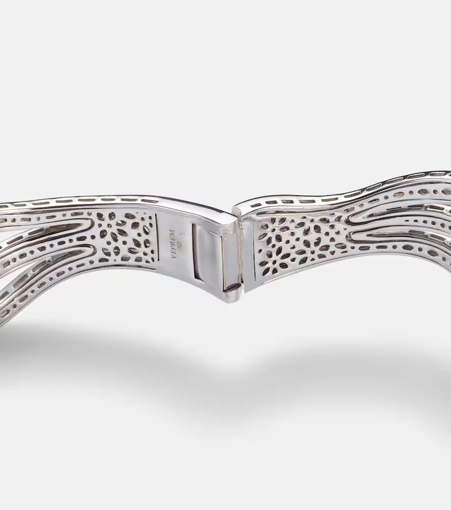 YEPREM Y-Couture 18kt white gold bangle with diamonds | Thumbnail 2 YEPREM Y-Couture 18kt white gold bangle with diamonds | Thumbnail 2