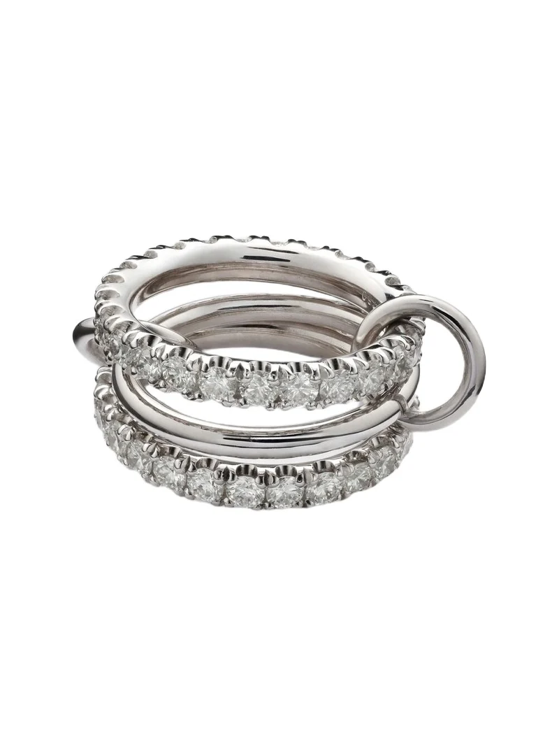 Juno 18kt white gold ring with diamonds