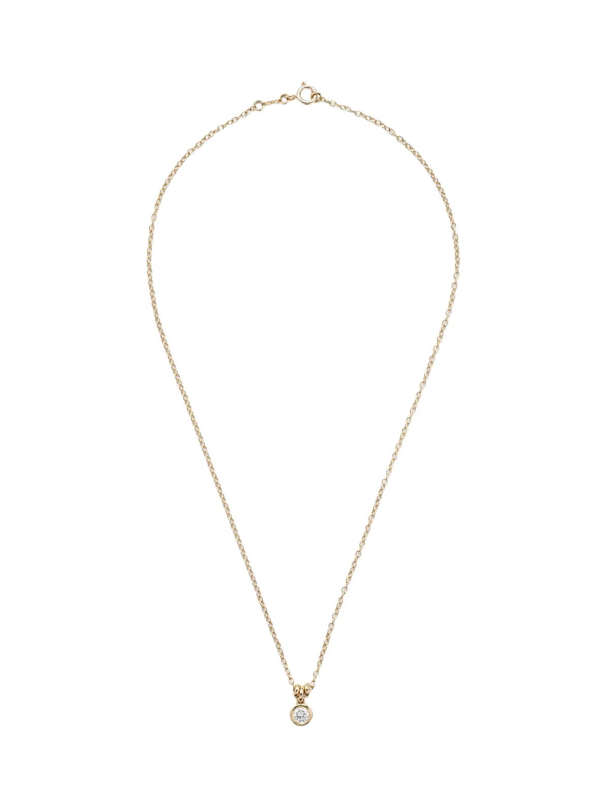 Amirah 18kt gold pendant necklace with diamonds