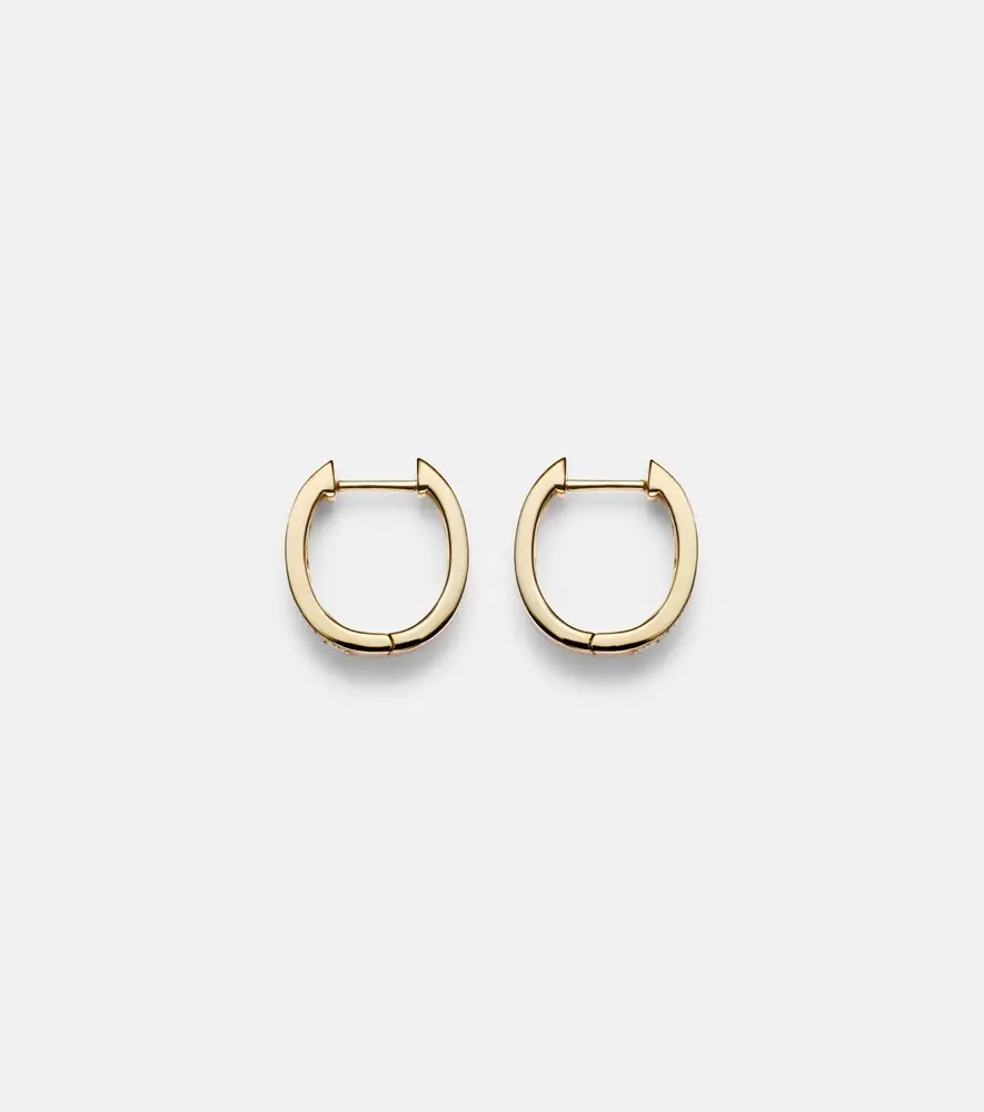 Anita Ko Meryl Small 18kt gold hoop earrings with diamonds | Thumbnail 2 Anita Ko Meryl Small 18kt gold hoop earrings with diamonds | Thumbnail 2