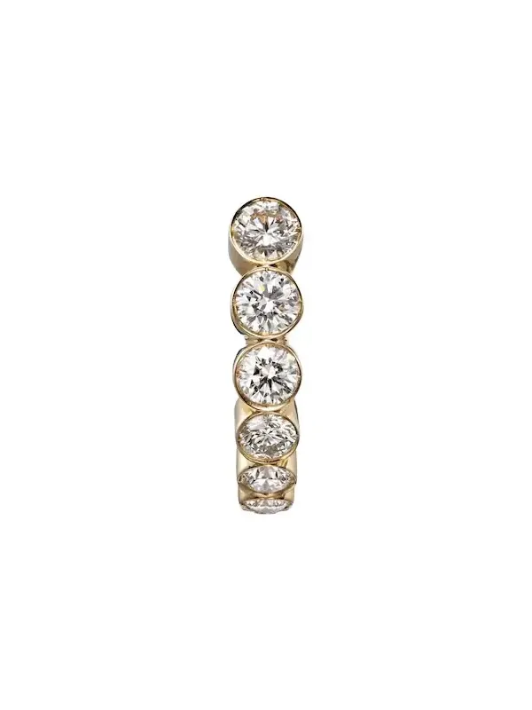 Boucle Ensemble 18kt gold single earring with diamonds
