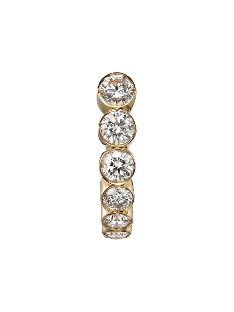 Boucle Ensemble 18kt gold single earring with diamonds Boucle Ensemble 18kt gold single earring with diamonds