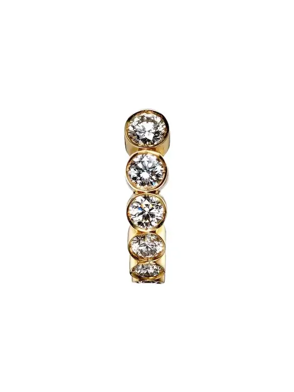Boucle Ensemble Petite 18kt gold single earring with diamonds