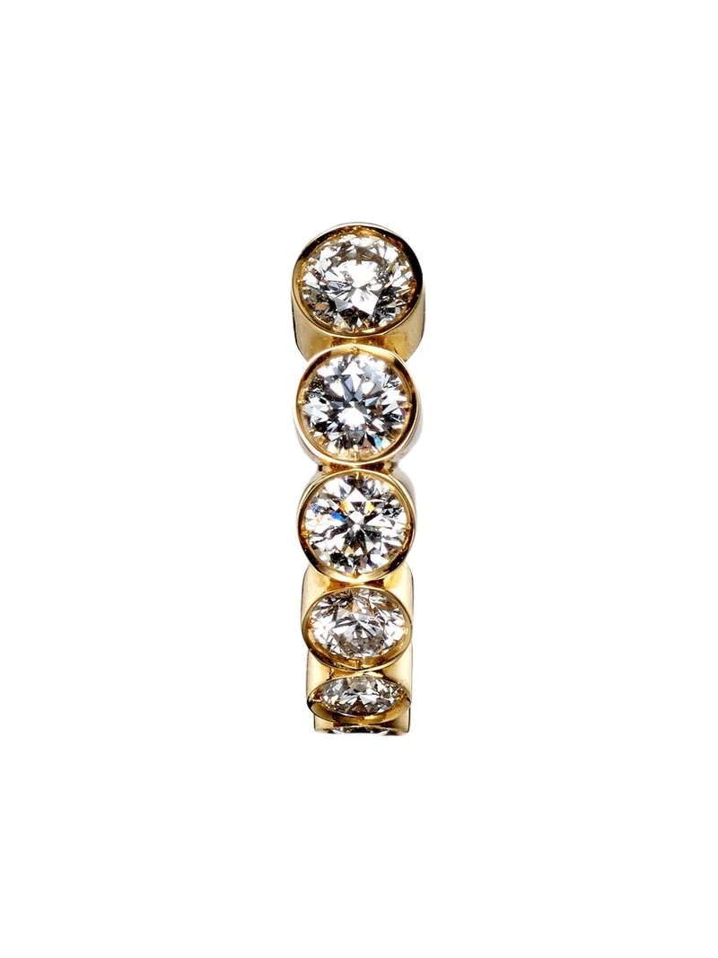 Boucle Ensemble Petite 18kt gold single earring with diamonds Boucle Ensemble Petite 18kt gold single earring with diamonds