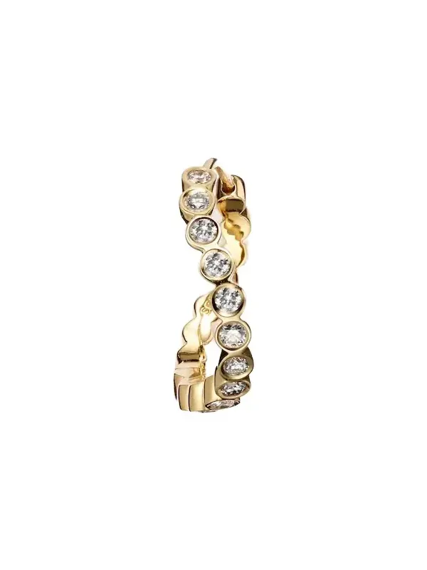 Courant 18kt gold single earring with diamonds