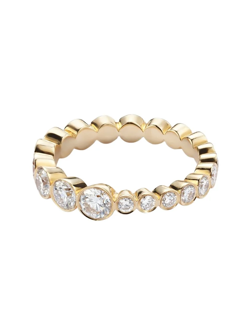 Ensemble Croissant 18kt gold ring with diamonds Ensemble Croissant 18kt gold ring with diamonds