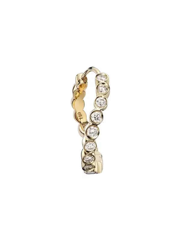 Courant 18kt gold single earring with diamonds