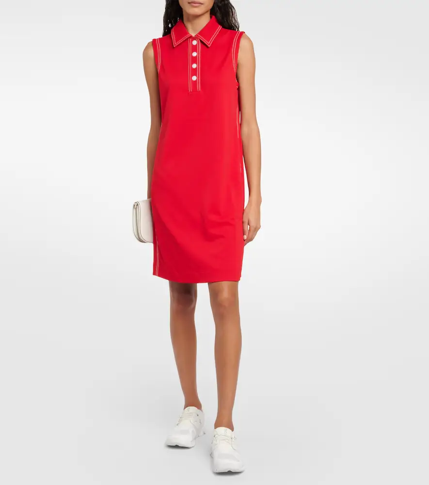 Tory Sport Contrast Stitch Polo minidress | Thumbnail 2