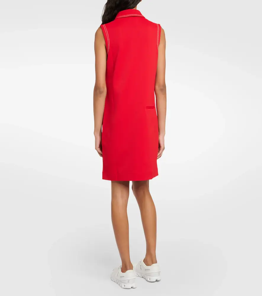 Tory Sport Contrast Stitch Polo minidress | Thumbnail 5
