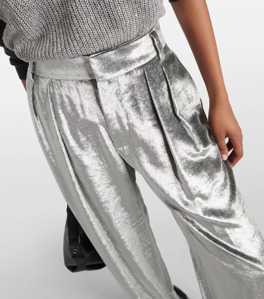 Brunello Cucinelli Velvet wide-leg pants | Thumbnail 2 Brunello Cucinelli Velvet wide-leg pants | Thumbnail 2