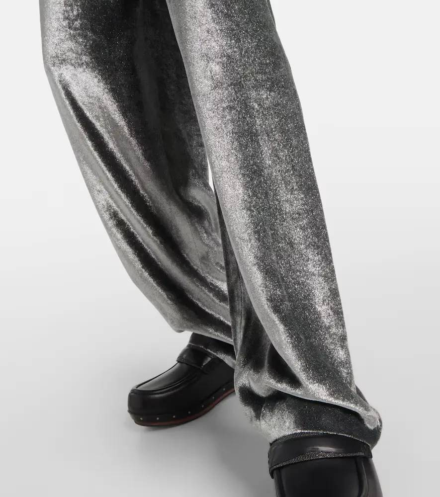 Brunello Cucinelli Velvet wide-leg pants | Thumbnail 5 Brunello Cucinelli Velvet wide-leg pants | Thumbnail 5