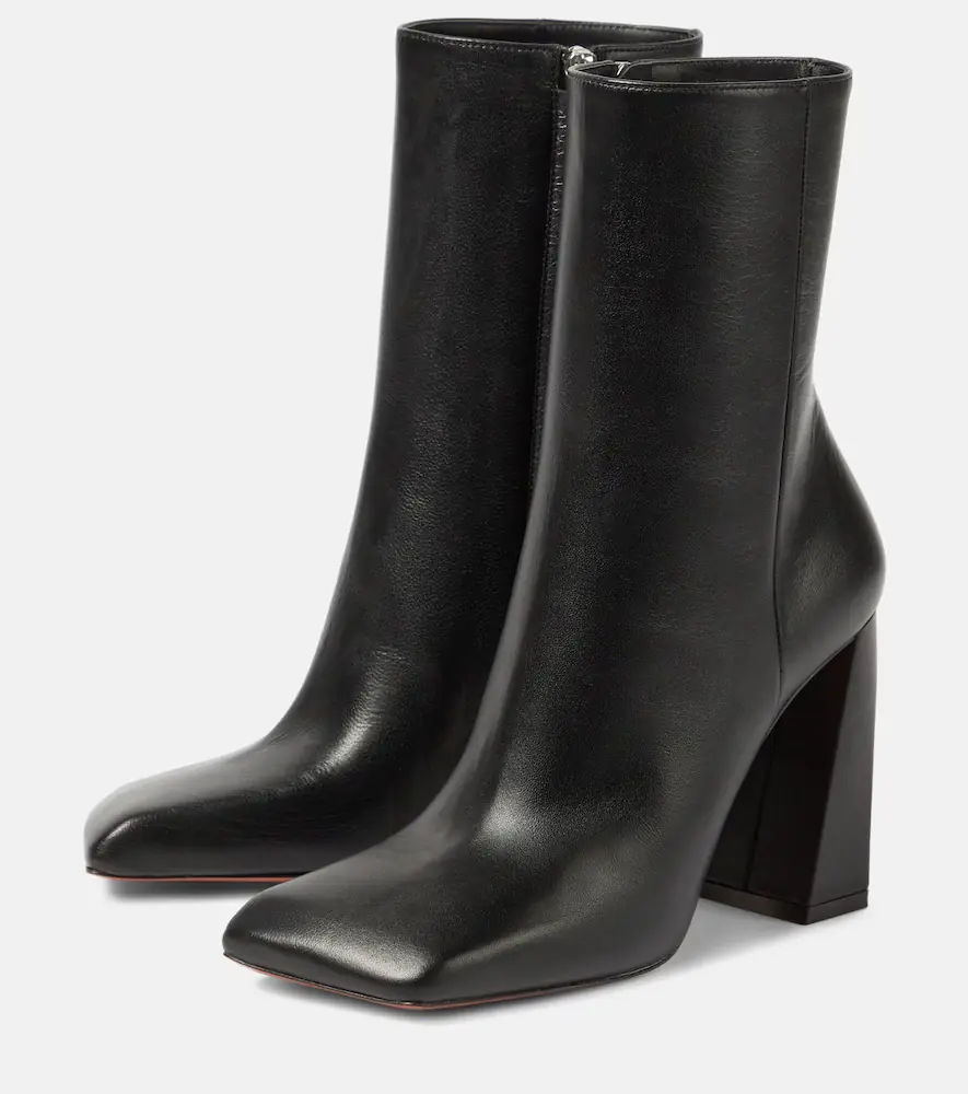 Amina Muaddi Marine 95 leather ankle boots | Thumbnail 3 Amina Muaddi Marine 95 leather ankle boots | Thumbnail 3