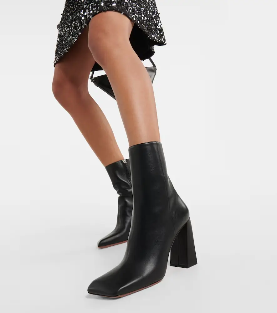 Amina Muaddi Marine 95 leather ankle boots | Thumbnail 5 Amina Muaddi Marine 95 leather ankle boots | Thumbnail 5