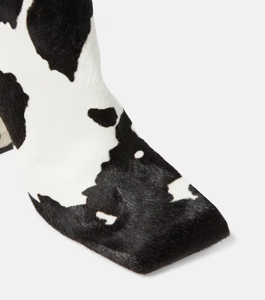 Amina Muaddi Marine calf hair knee-high boots | Thumbnail 3