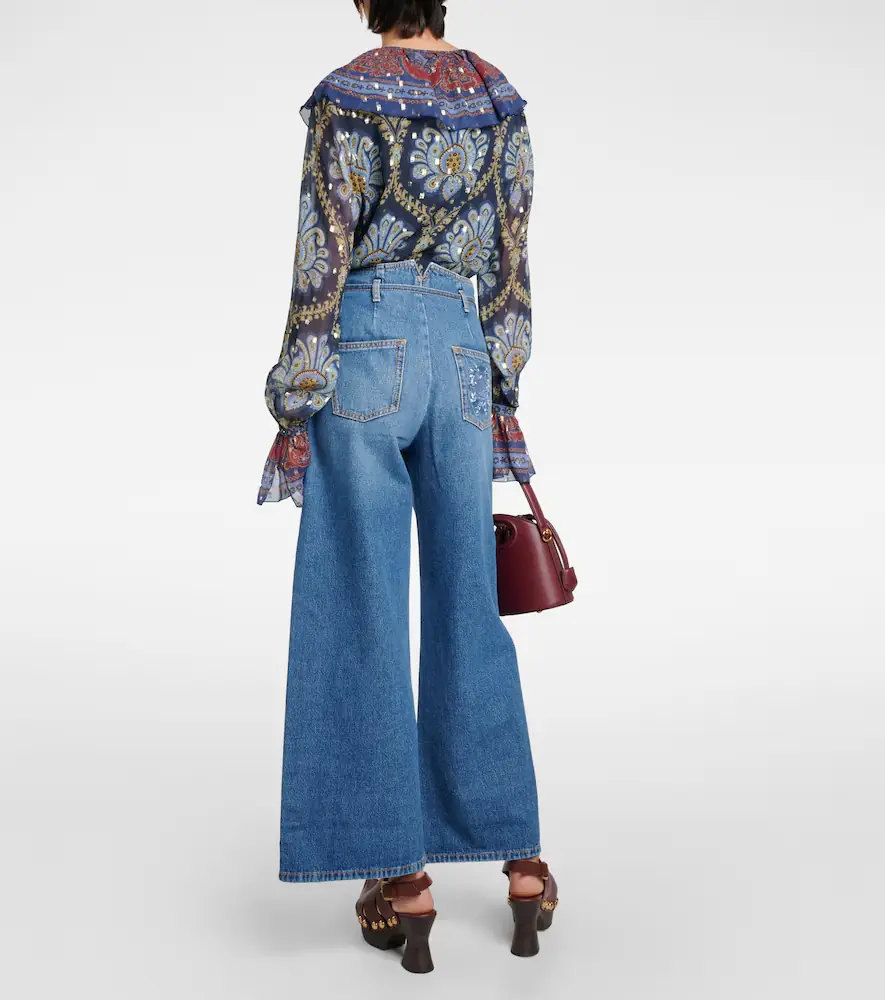 Etro High-rise wide-leg jeans | Thumbnail 4 Etro High-rise wide-leg jeans | Thumbnail 4