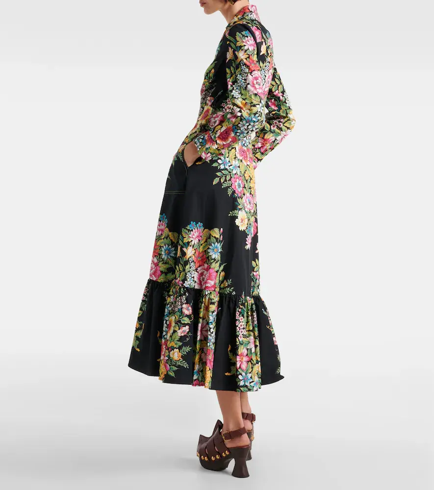Etro Printed cotton midi dress | Thumbnail 4