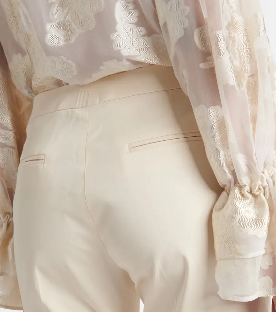 Etro High-rise cotton-blend tapered pants | Thumbnail 3 Etro High-rise cotton-blend tapered pants | Thumbnail 3