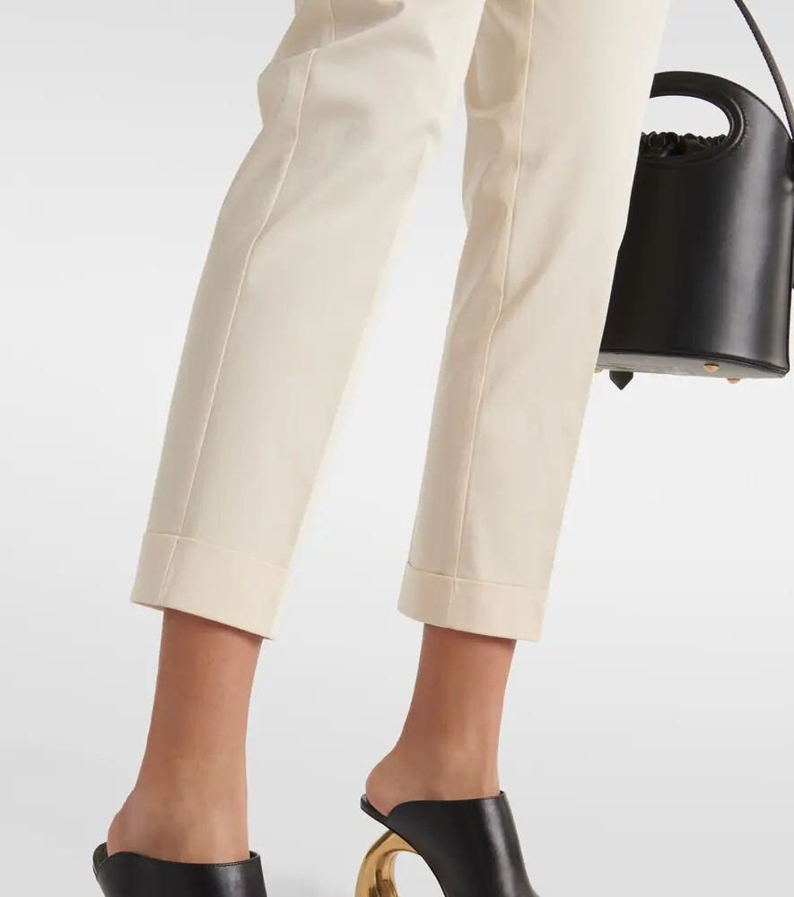 Etro High-rise cotton-blend tapered pants | Thumbnail 4 Etro High-rise cotton-blend tapered pants | Thumbnail 4