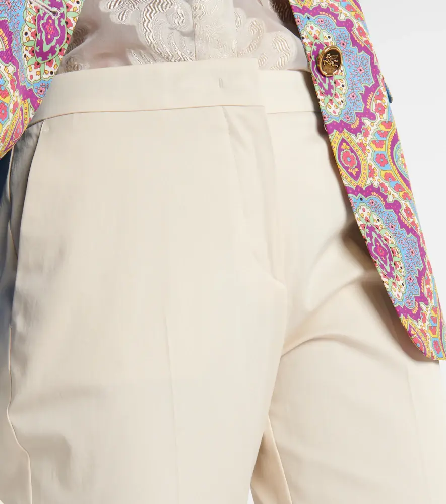 Etro High-rise cotton-blend tapered pants | Thumbnail 6 Etro High-rise cotton-blend tapered pants | Thumbnail 6