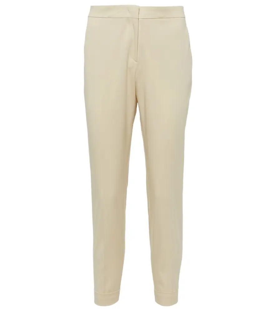 Etro High-rise cotton-blend tapered pants