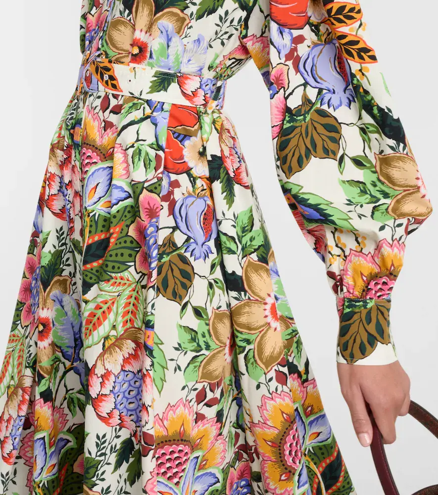 Etro Floral cotton midi shirt dress | Thumbnail 5
