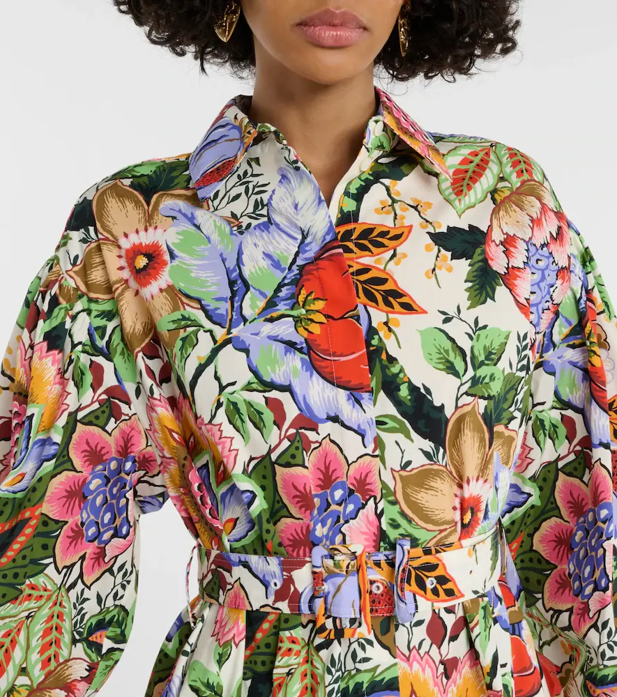 Etro Floral cotton midi shirt dress | Thumbnail 6