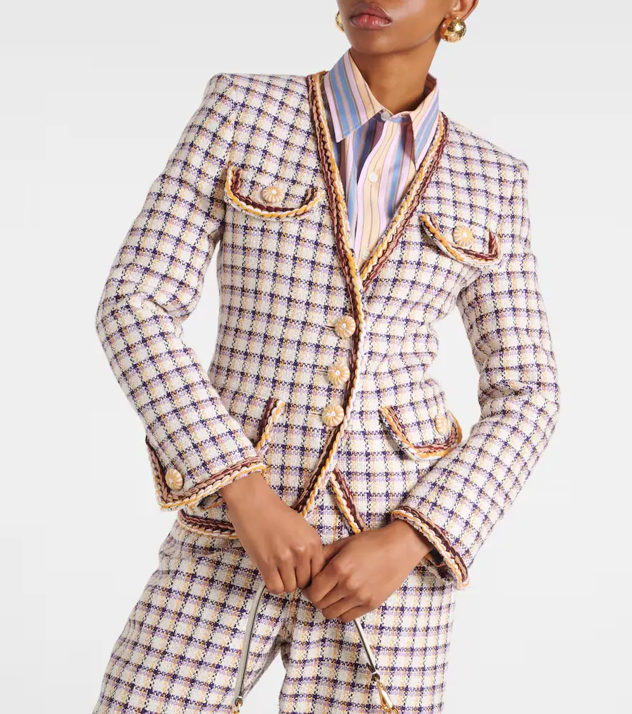 Etro Checked cotton-blend jacket | Thumbnail 5 Etro Checked cotton-blend jacket | Thumbnail 5