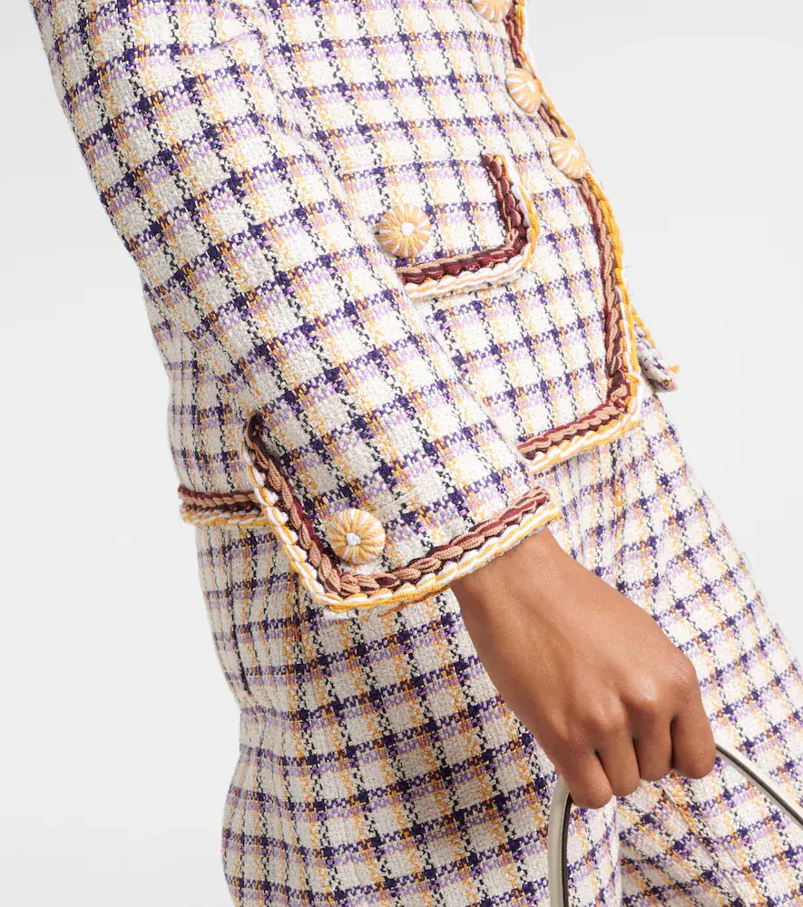 Etro Checked cotton-blend jacket | Thumbnail 6 Etro Checked cotton-blend jacket | Thumbnail 6