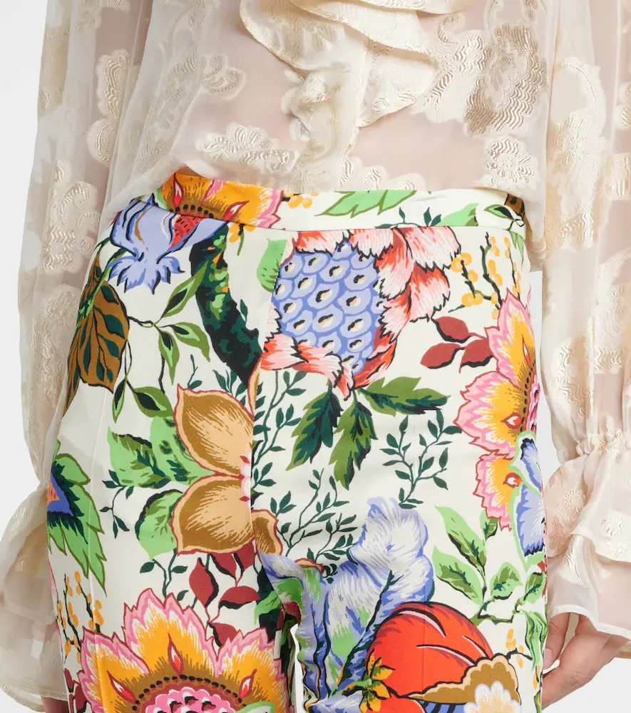 Etro High-rise floral straight pants | Thumbnail 4