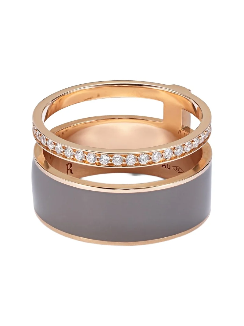 Repossi Berbere Chromatic 18kt rose gold ring with diamonds