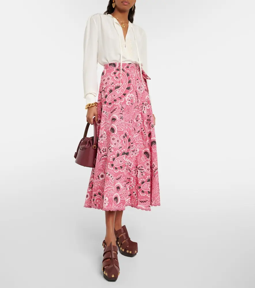 Etro Paisley cotton and silk maxi skirt | Thumbnail 3 Etro Paisley cotton and silk maxi skirt | Thumbnail 3