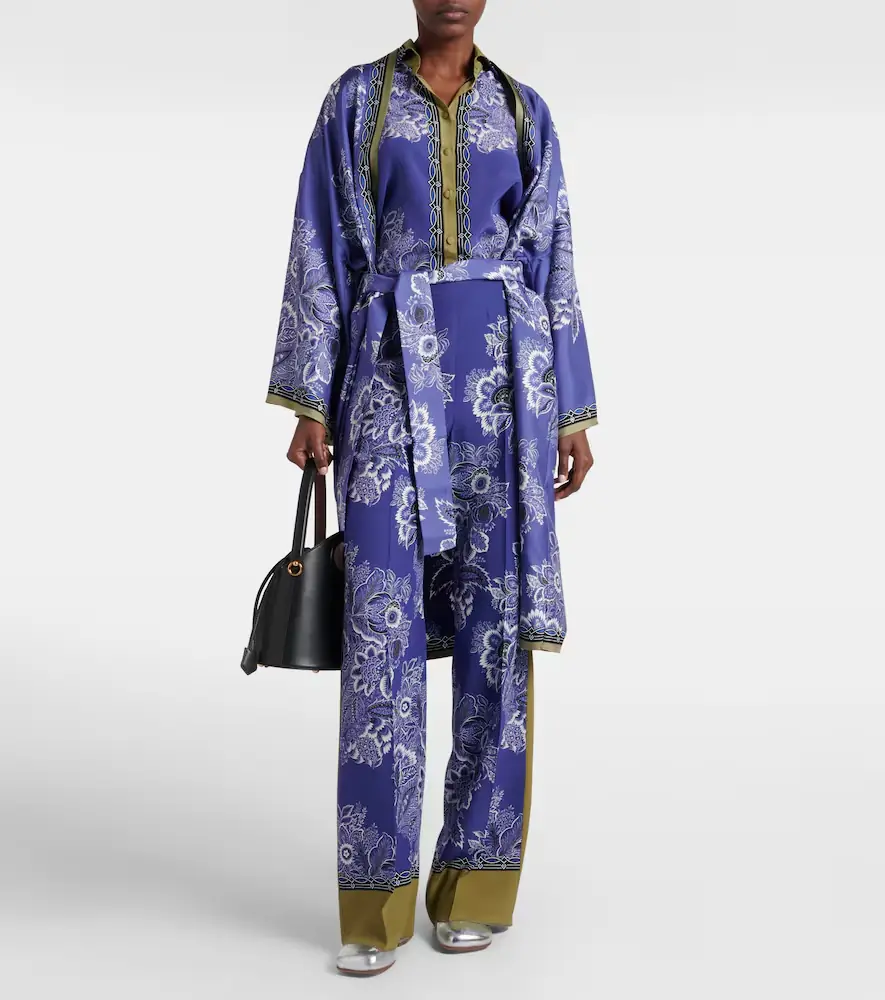 Etro Paisley high-rise silk wide-leg pants | Thumbnail 2 Etro Paisley high-rise silk wide-leg pants | Thumbnail 2
