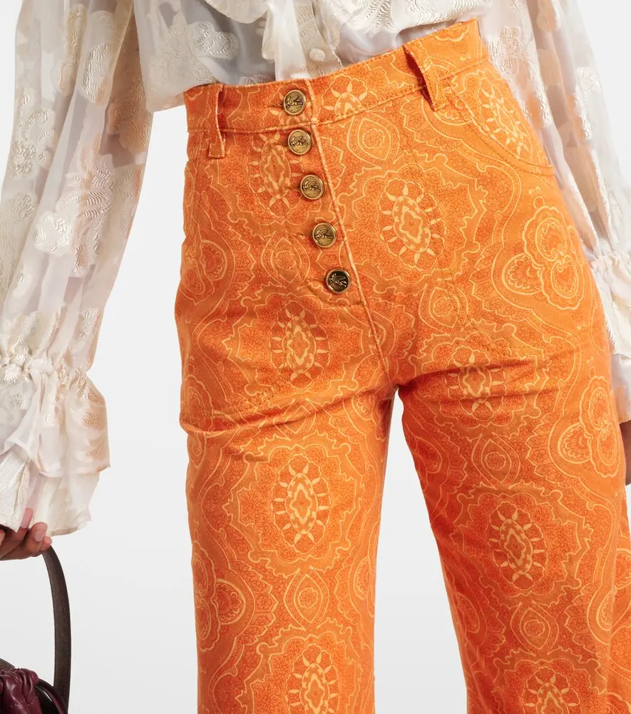 Etro Printed high-rise flared jeans | Thumbnail 5
