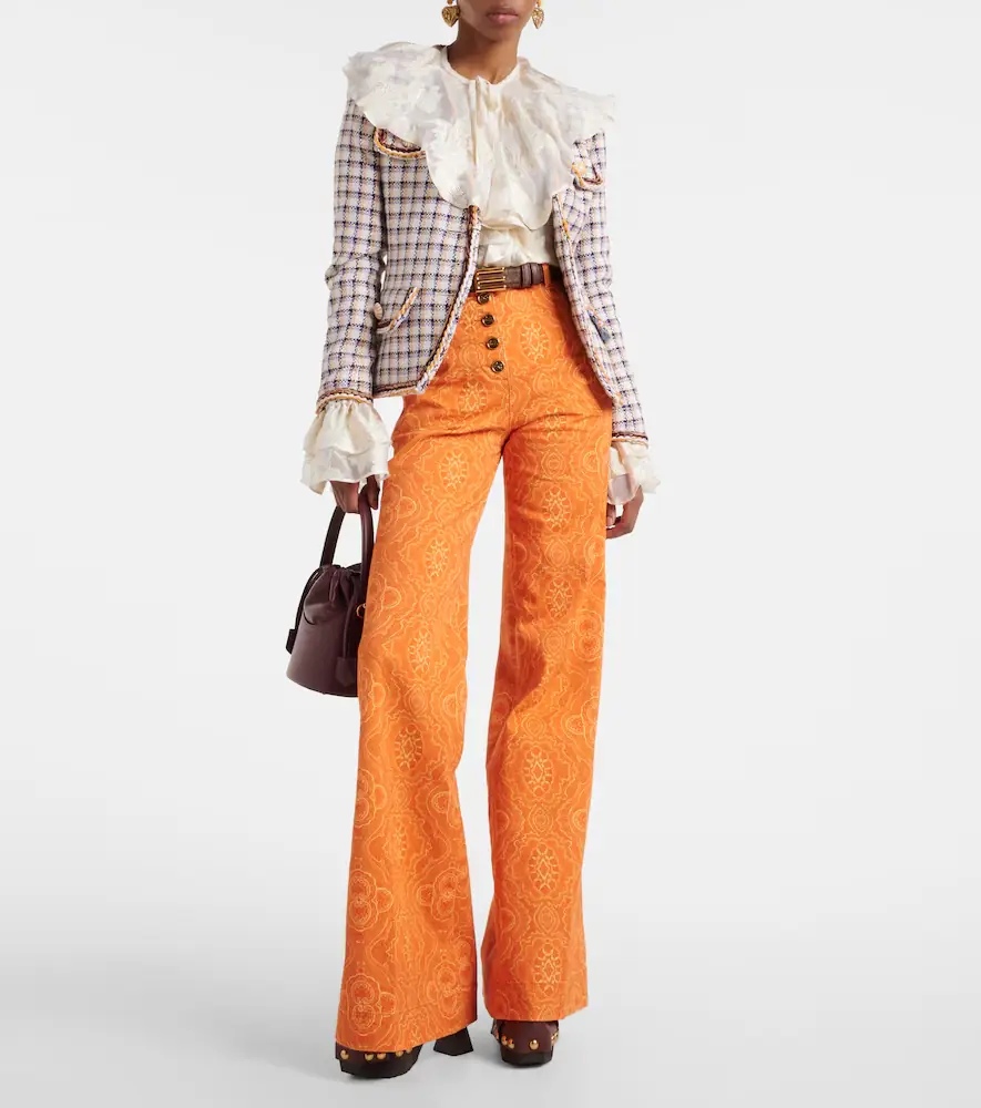 Etro Printed high-rise flared jeans | Thumbnail 6